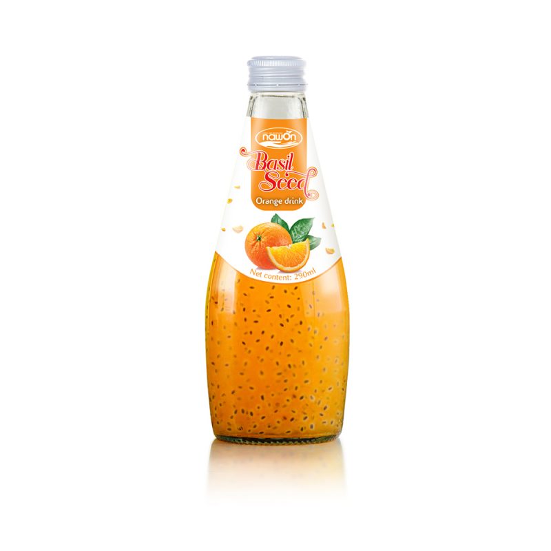 Nawon Basil Seed Drink With Mango Bottle 290Ml