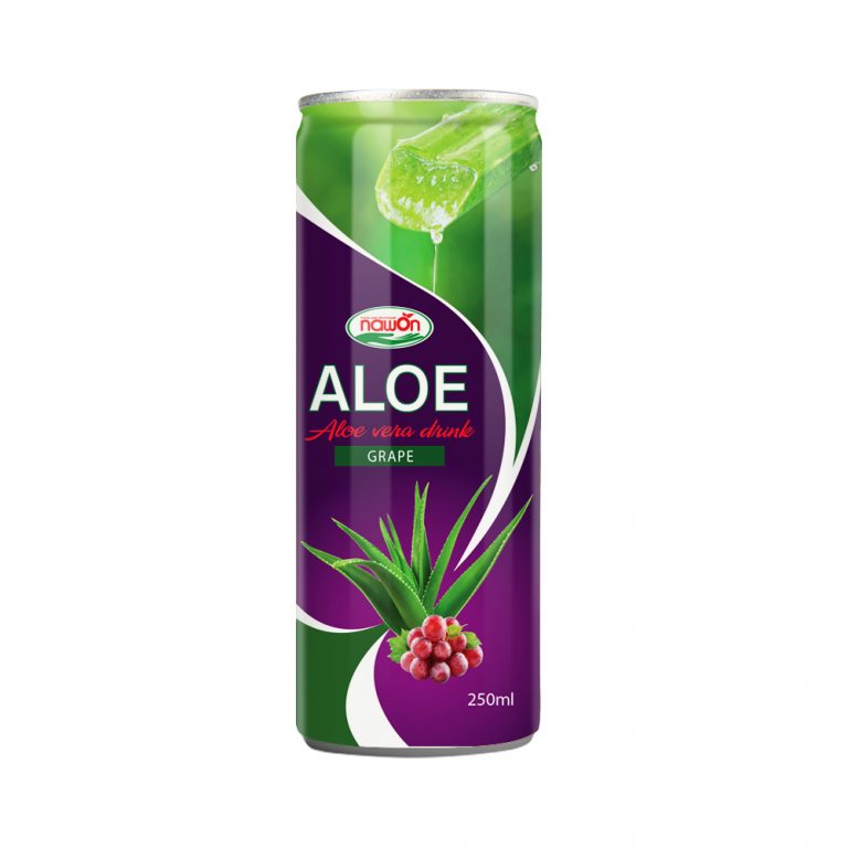 250ml NAWON Original Aloe Vera Drink with grape flavour 2