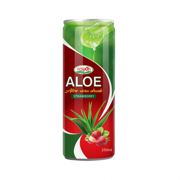 250ml NAWON Original Aloe Vera Drink with strawberry flavour 1