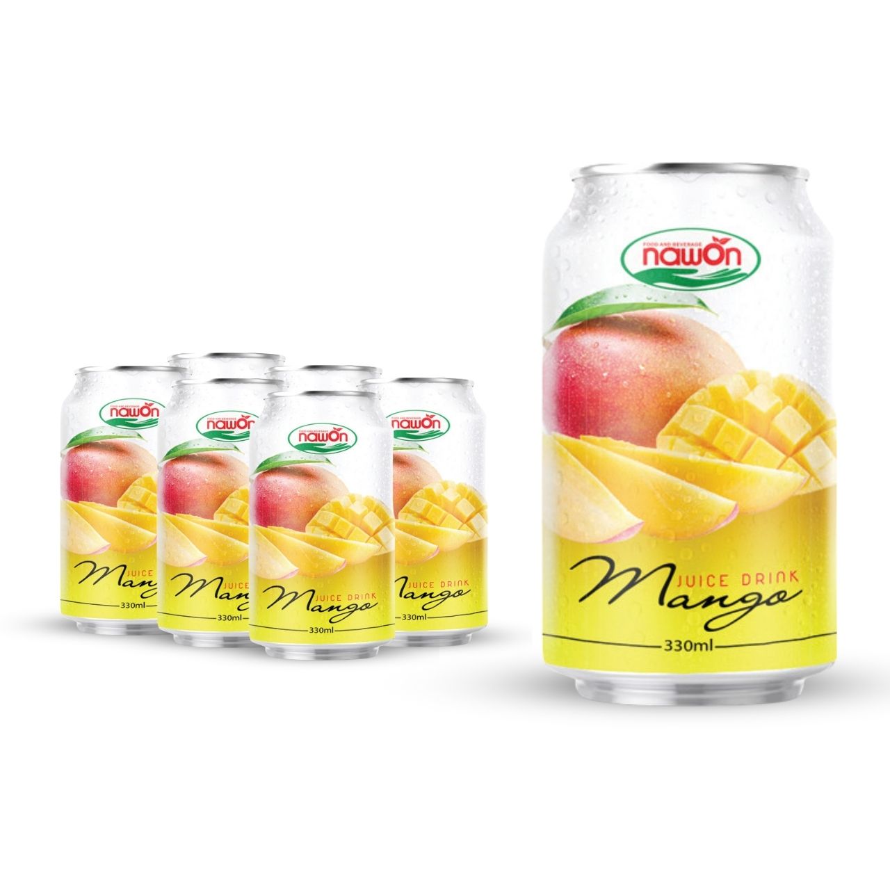 Can 330ml 11 18 fl oz nfc mango juice drink with sweet tropical taste