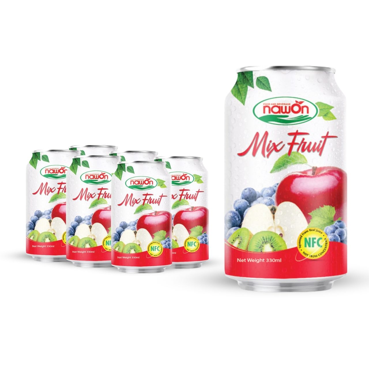 Can 330ml 11 18 fl oz nfc mix juice drink with sweet tropical taste