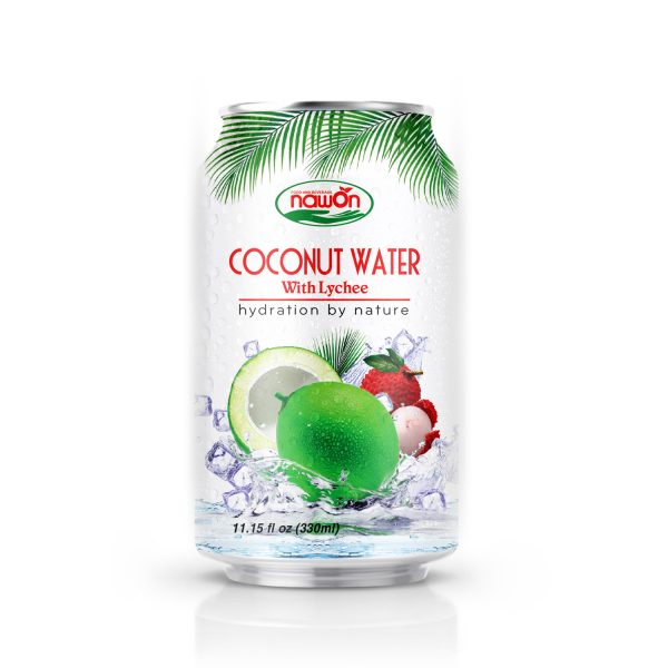 11.15 fl oz NAWON 100% Pure Coconut water with Lychee