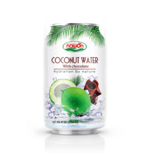 Can 330 ml 11 18 fl oz pure coconut water with chocolate flavor nawon