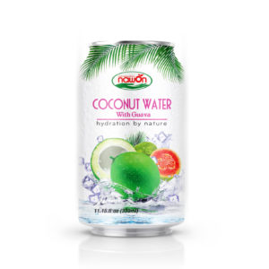 Can 330 ml 11 18 fl oz pure coconut water with guava flavor nawon