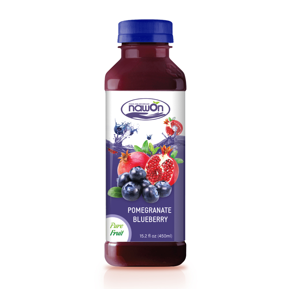 15.2 fl oz NAWON Bottle Pomegranate with Blueberry Juice 