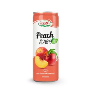 Can 250ml 8 46 fl oz nfc 100 pure peach juice drink with natural freshness (1)