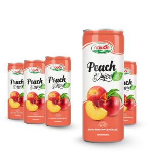 Can 250ml 8 46 fl oz nfc 100 pure peach juice drink with natural freshness (3)