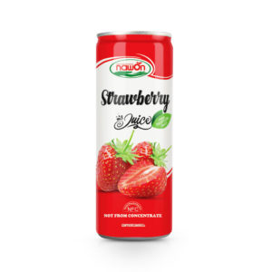 Can 250ml nfc strawberry juice drink