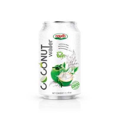 11.1 Fl Oz Nawon 100% Original Pure Coconut Water with Pulp No Sugar Added