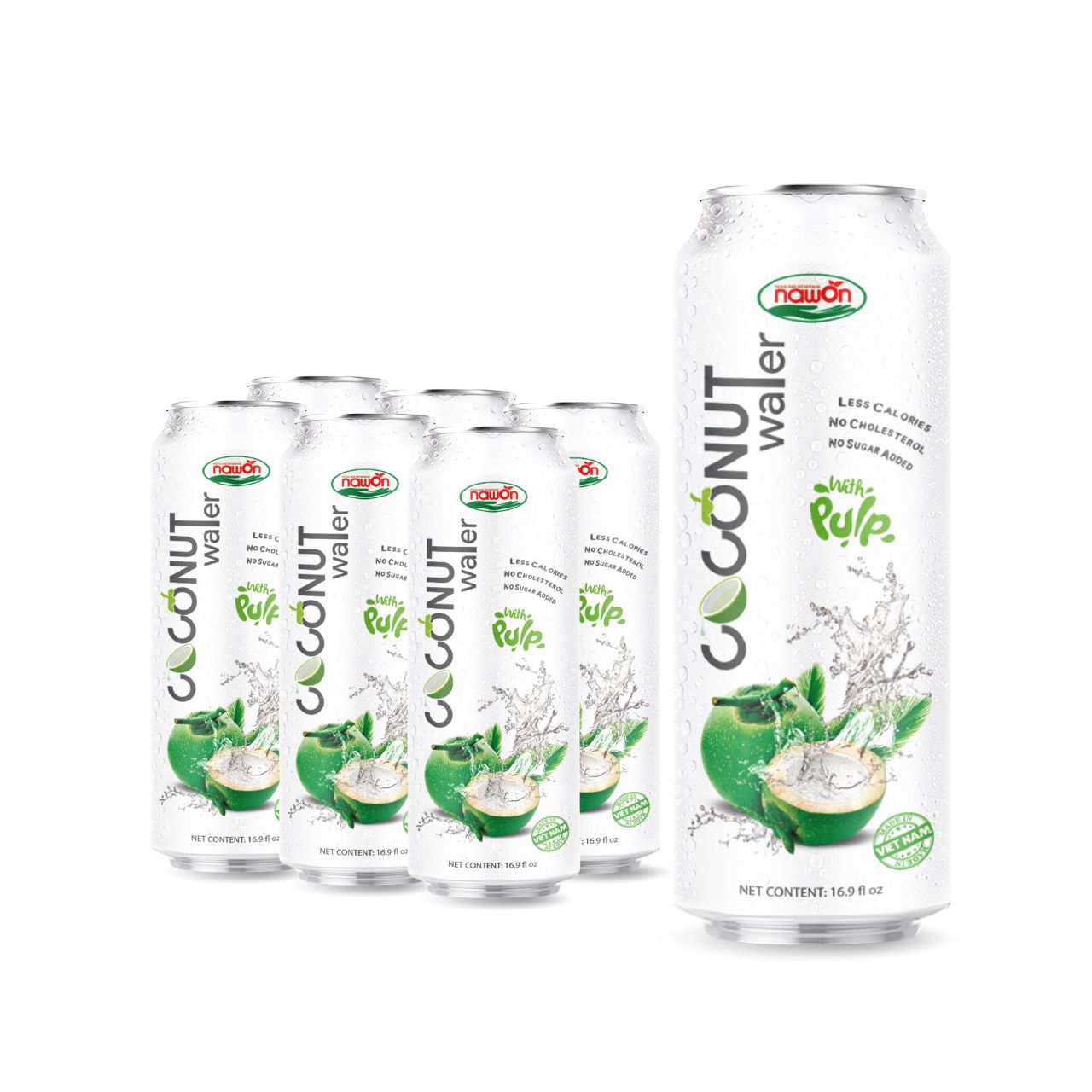 16 9 fl oz nawon original pure coconut water with pulp