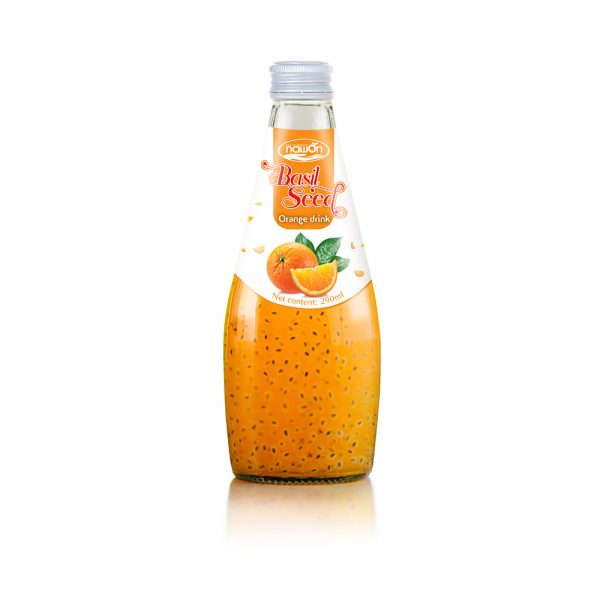 290ml NAWON Bottle Basil seed drink with Orange