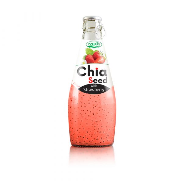 290ml NAWON Bottle Chia seed drink with Strawberry