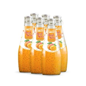 glass bottle 290 ml 9 81 fl oz refreshing basil seed drink with mango juice flavor (2)