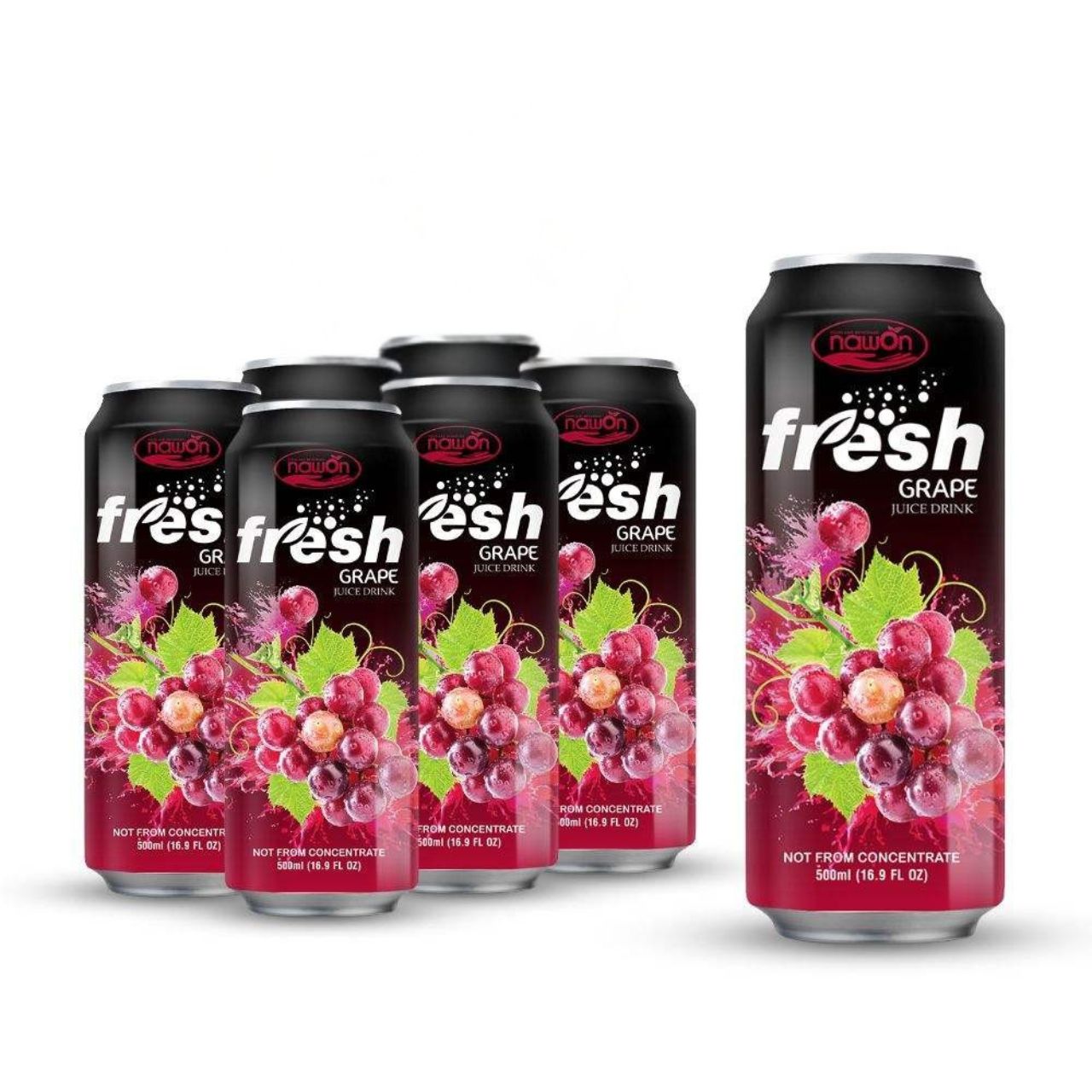 16 9 fl oz canned fresh grape juice drink