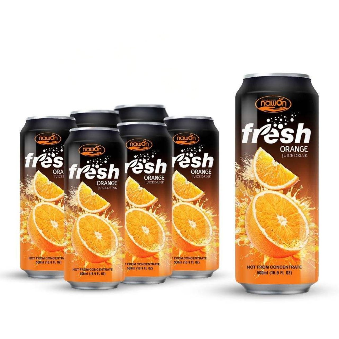 16 9 fl oz canned fresh orange juice drink