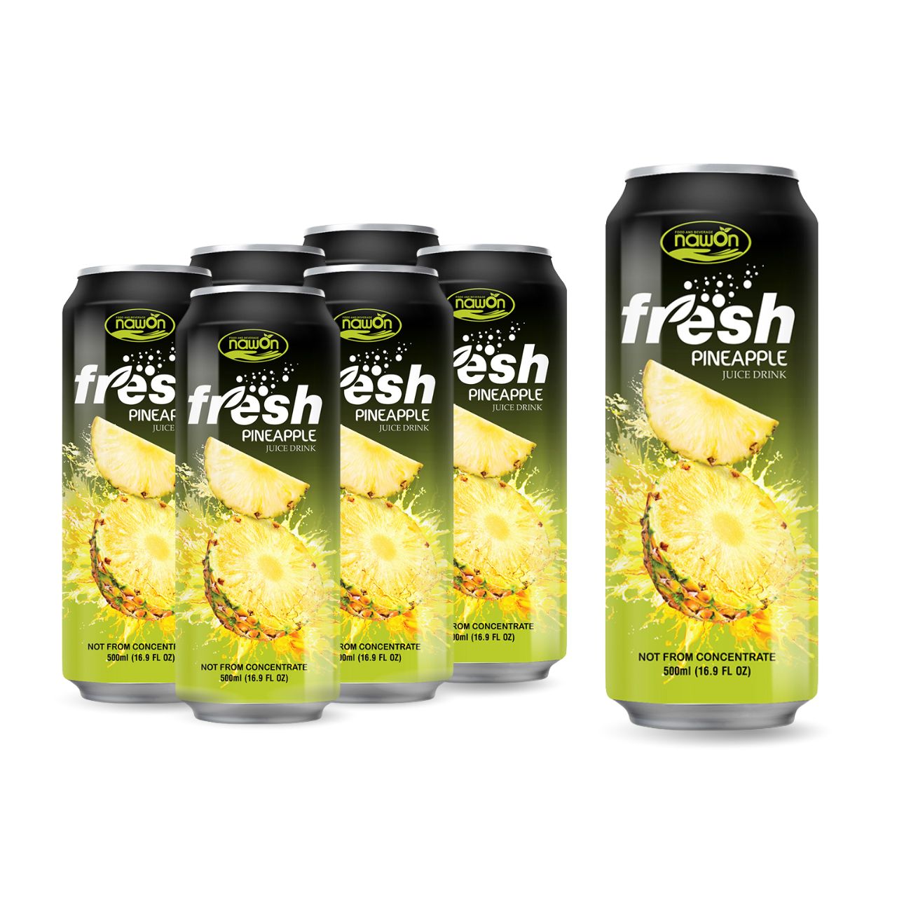 16 9 fl oz canned fresh pineapple juice drink