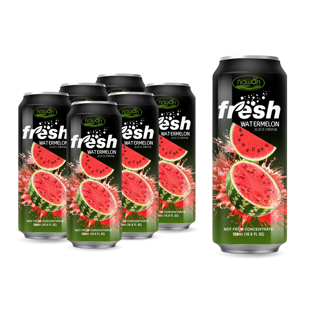 16 9 fl oz canned fresh watermelon juice drink