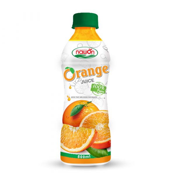 500ml NAWON Bottle 100 Pure Orange Juice Drink