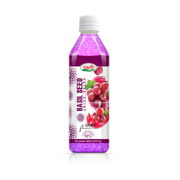 16.9 fl oz NAWON NFC Bottle Basil Seed Drink with Grape