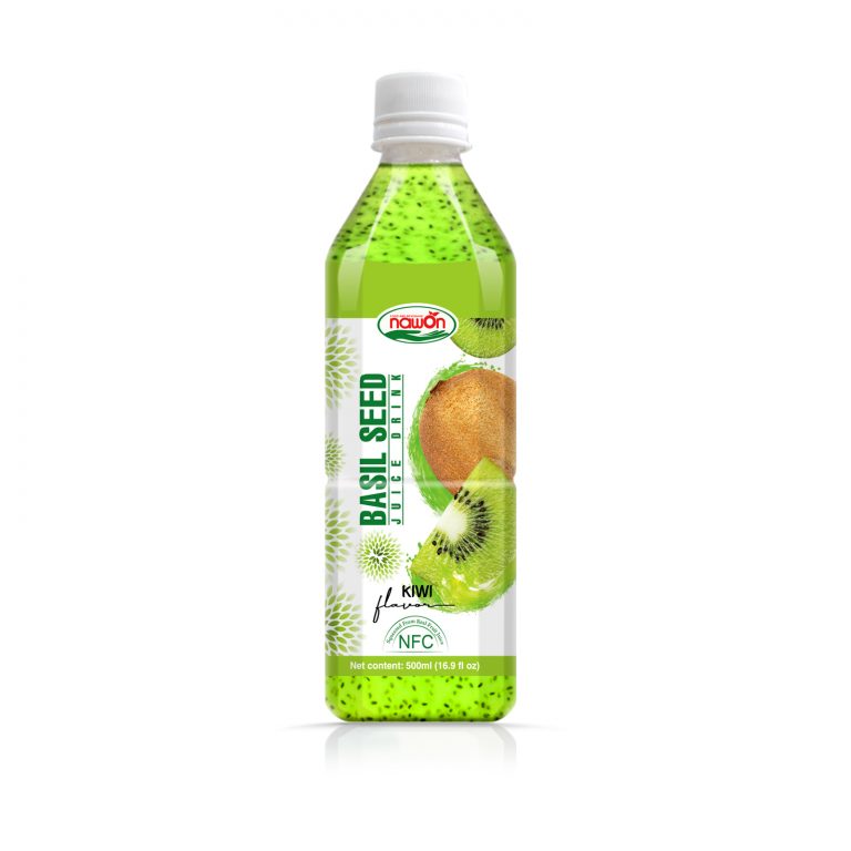 16.9 fl oz NAWON NFC Bottle Basil Seed Drink with Kiwi