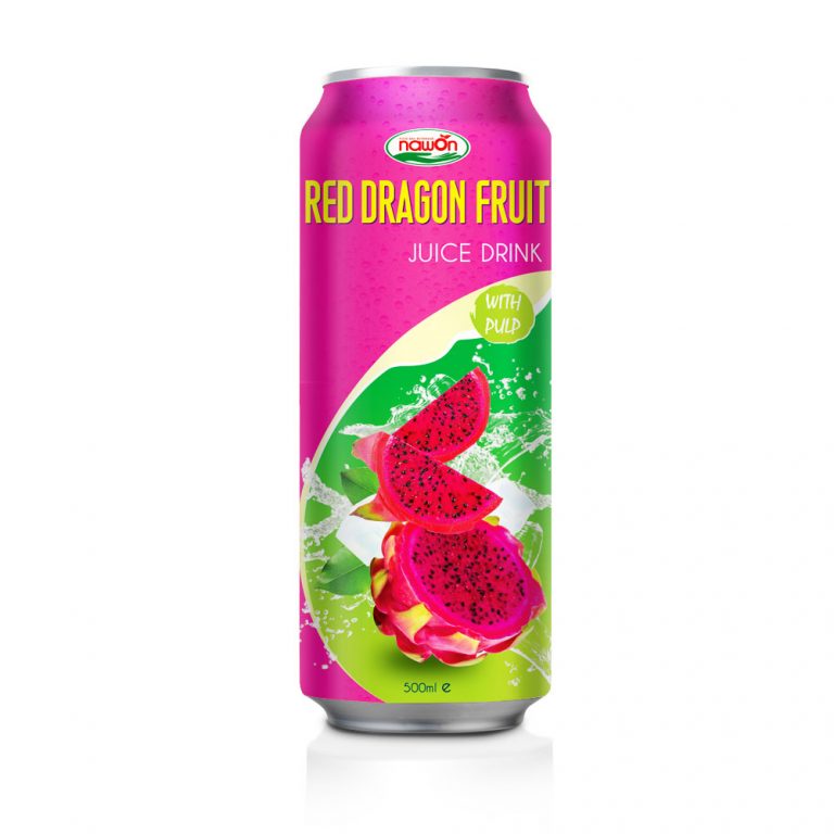500ml NAWON Canned Red Dragon fruit juice drink with pulp
