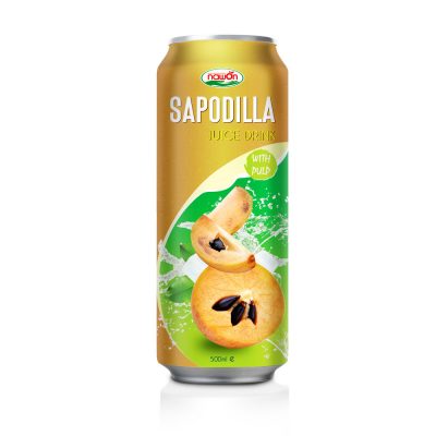 500ml Nawon Canned Sapodilla Juice Drink with Pulp