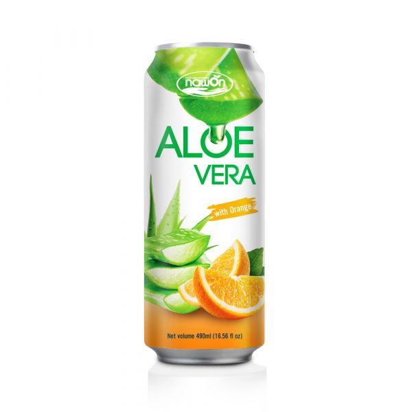 16.56fl oz NAWON Aloe vera drink with Orange
