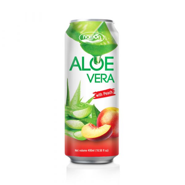 16.56fl oz NAWON Aloe vera drink with Peach