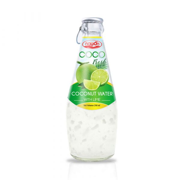 290ml NAWON Bottle Fresh Coconut water with Lime flavour