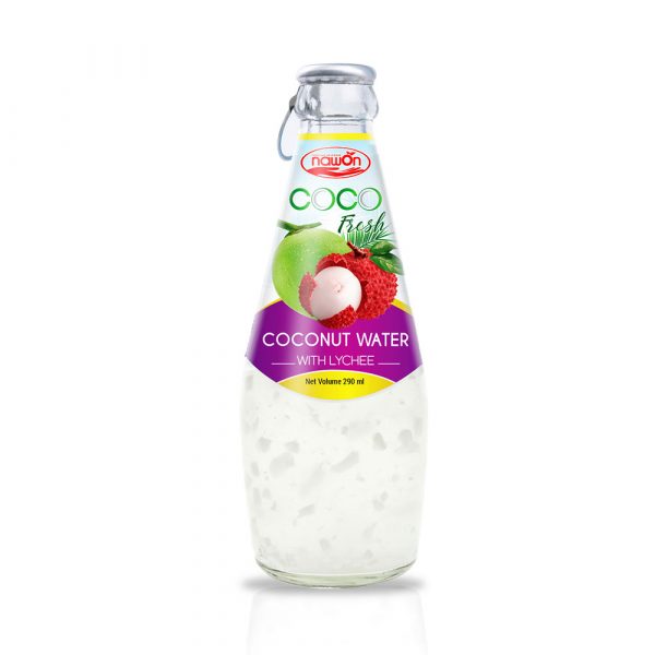 290ml NAWON Bottle Fresh Coconut water with Lychee flavour