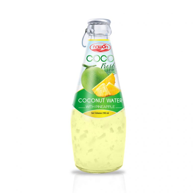 290ml NAWON Bottle Fresh Coconut water with Pineapple flavour