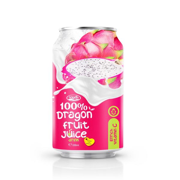 330ml NAWON Canned 100 Dragon Juice Drink Enrich Vitamin C