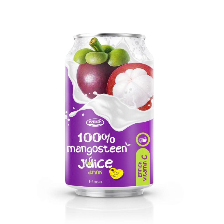 330ml NAWON Canned 100 Mangosteen Juice Drink Enrich Vitamin C