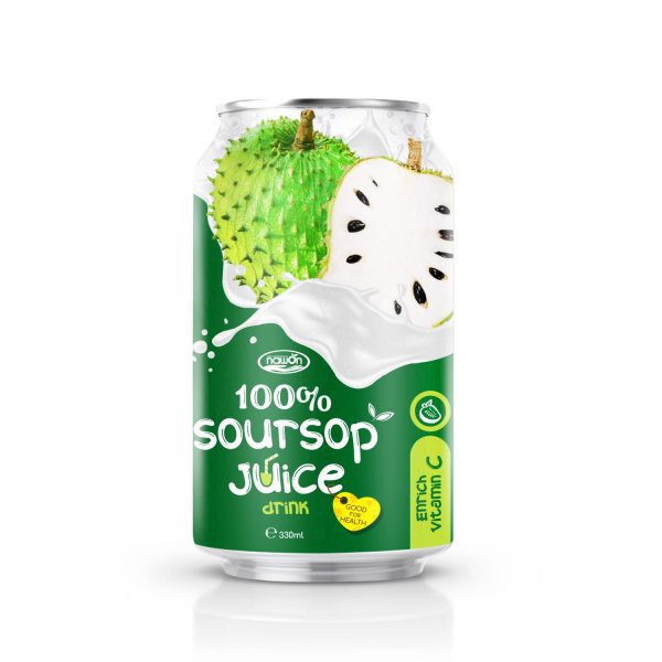 330ml NAWON Canned 100 Soursop Juice Drink Enrich Vitamin C