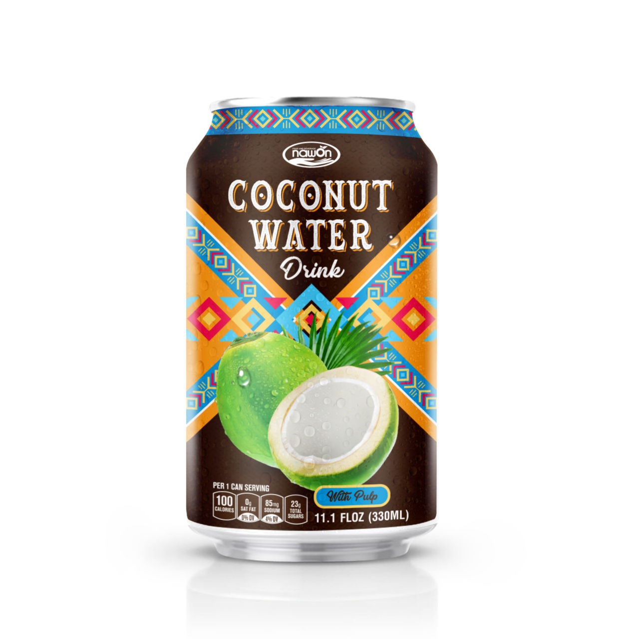 Standard can 330ml 11 18 fl oz coconut water drink with natural pulp (1)