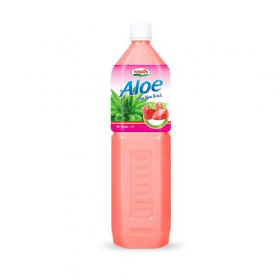 1.5 L Nawon Aloe Vera Drink with Strawberry Flavor