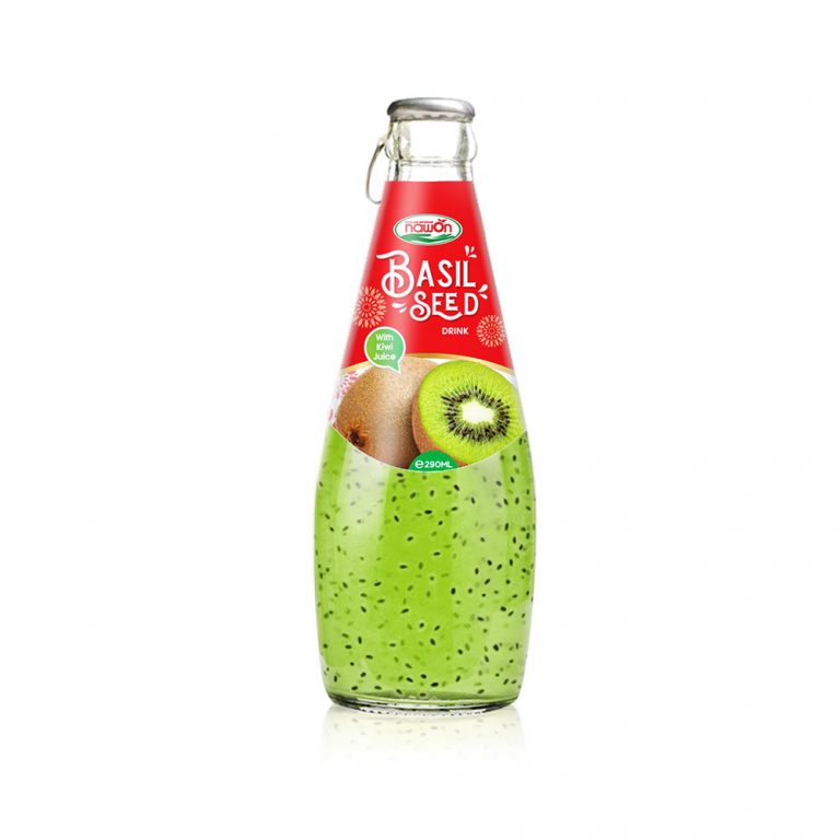 290ml basil seed drink with kiwi juice