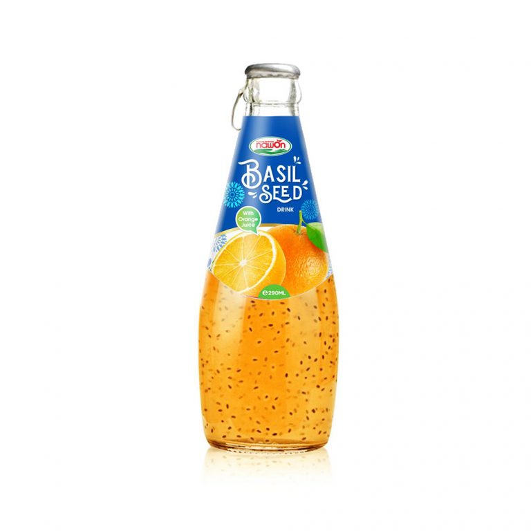 290ml basil seed drink with orange juice
