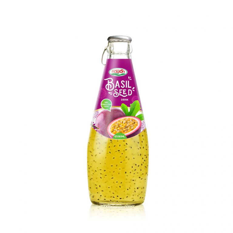 290ml basil seed drink with passion fruit juice
