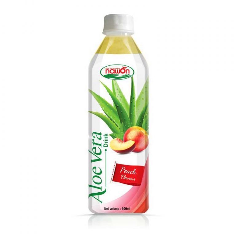 500ml NAWON Aloe vera drink with Peach