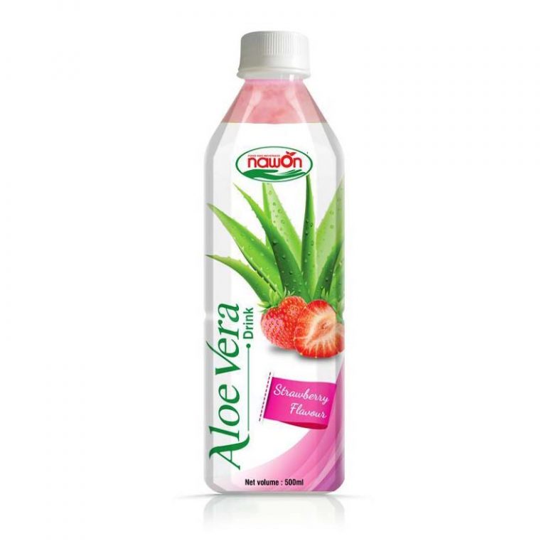 500ml NAWON Aloe vera drink with Strawberry