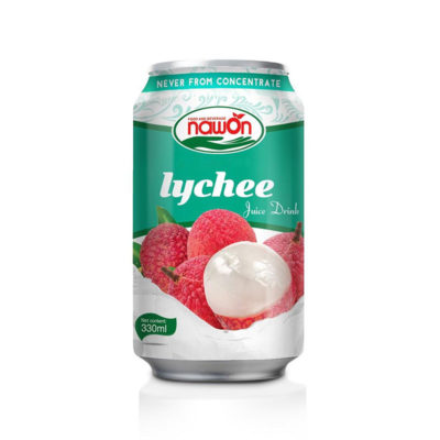 Natural Lychee Juice Drink With Original Flavor | Can, 330Ml