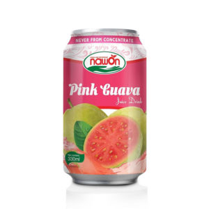 Pink Guava Juice Drink With Original Flavor | Can, 330Ml