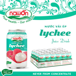 lychee juice drink with original flavor can 330ml