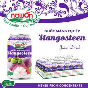 mangosteen juice drink with original flavor can 330ml