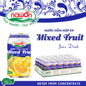 mixed fruit juice drink with original flavor can 330ml