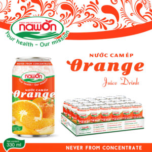 orange juice drink with original flavor can 330ml