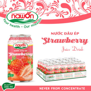 strawberry juice drink with original flavor can 330ml