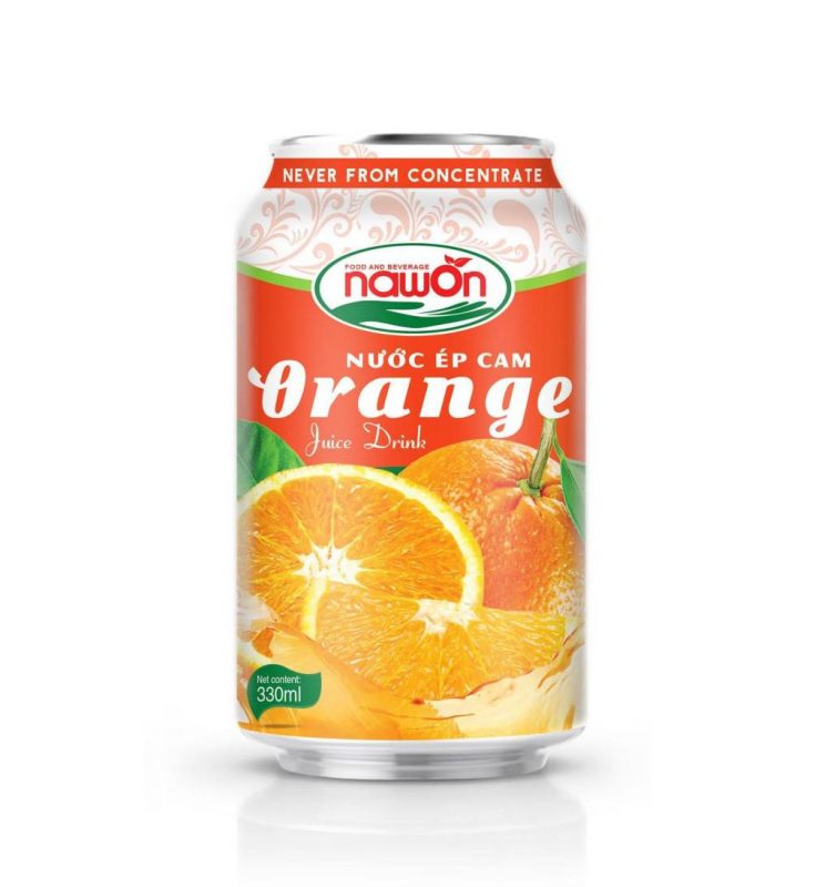 330 ml Orange juice drink never from concentrate