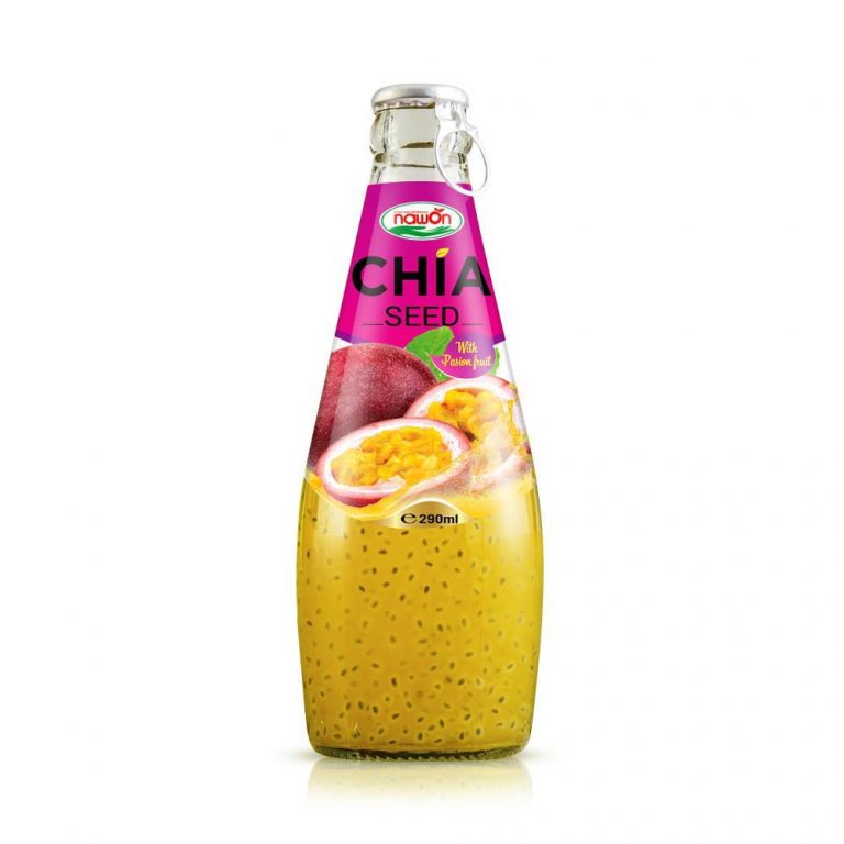 chia seed with passion fruit